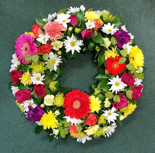 Mixed Floral Wreath